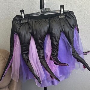 Disney Ursula Octopus Tentacle Black and Purple Asymmetrical Skirt